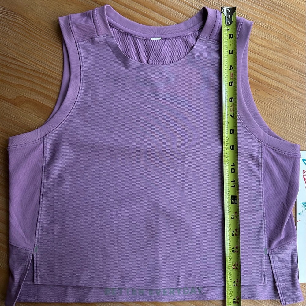 Lululemon Athletic Crop Tank Top - Lavender - Women’s S - Picture 3 of 4